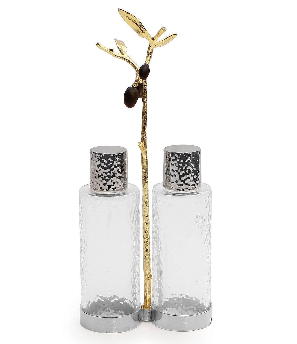 Gold Olive Branch Cruet Caddy K316
