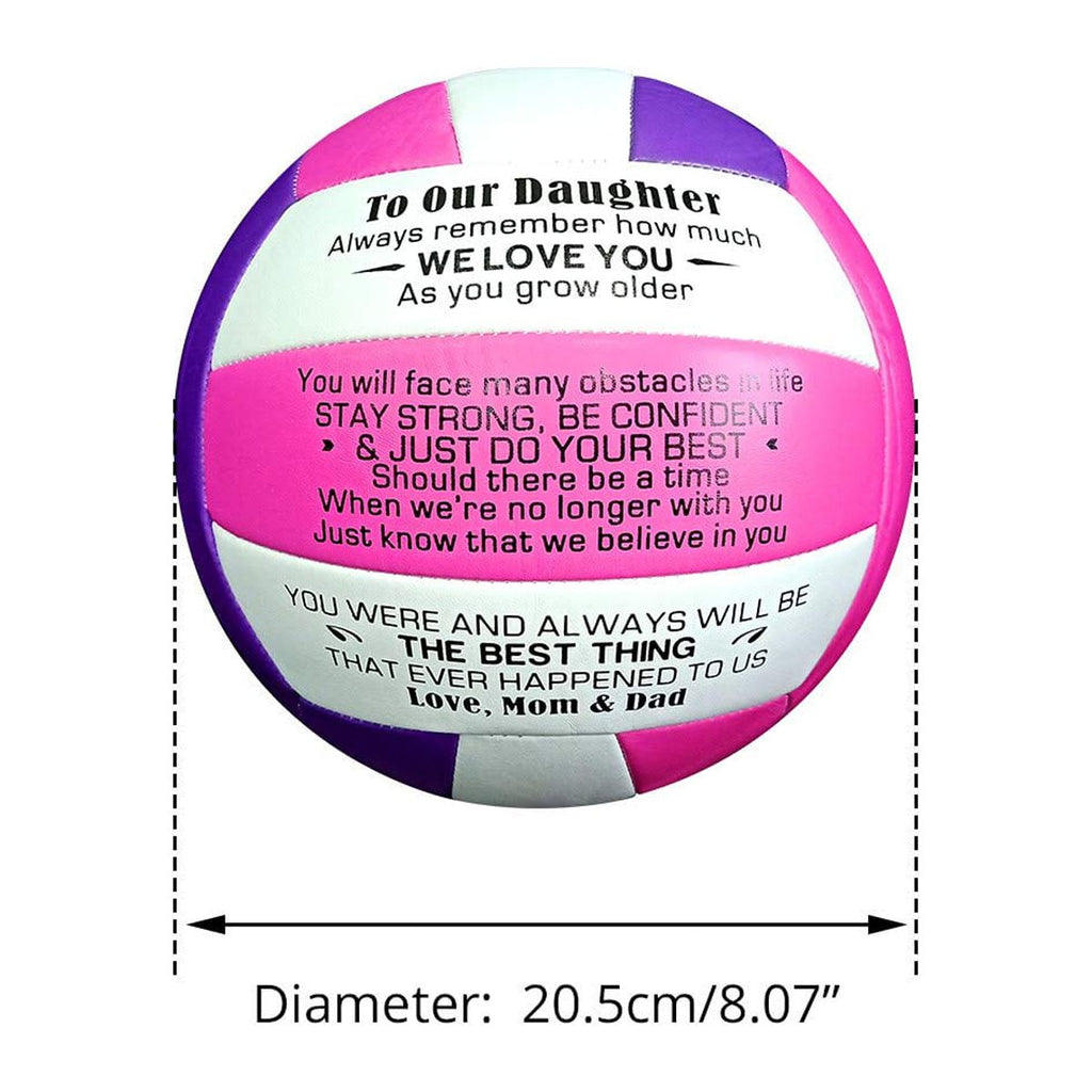Pink 8 Inch Soft Touch Beach Volleyball H413
