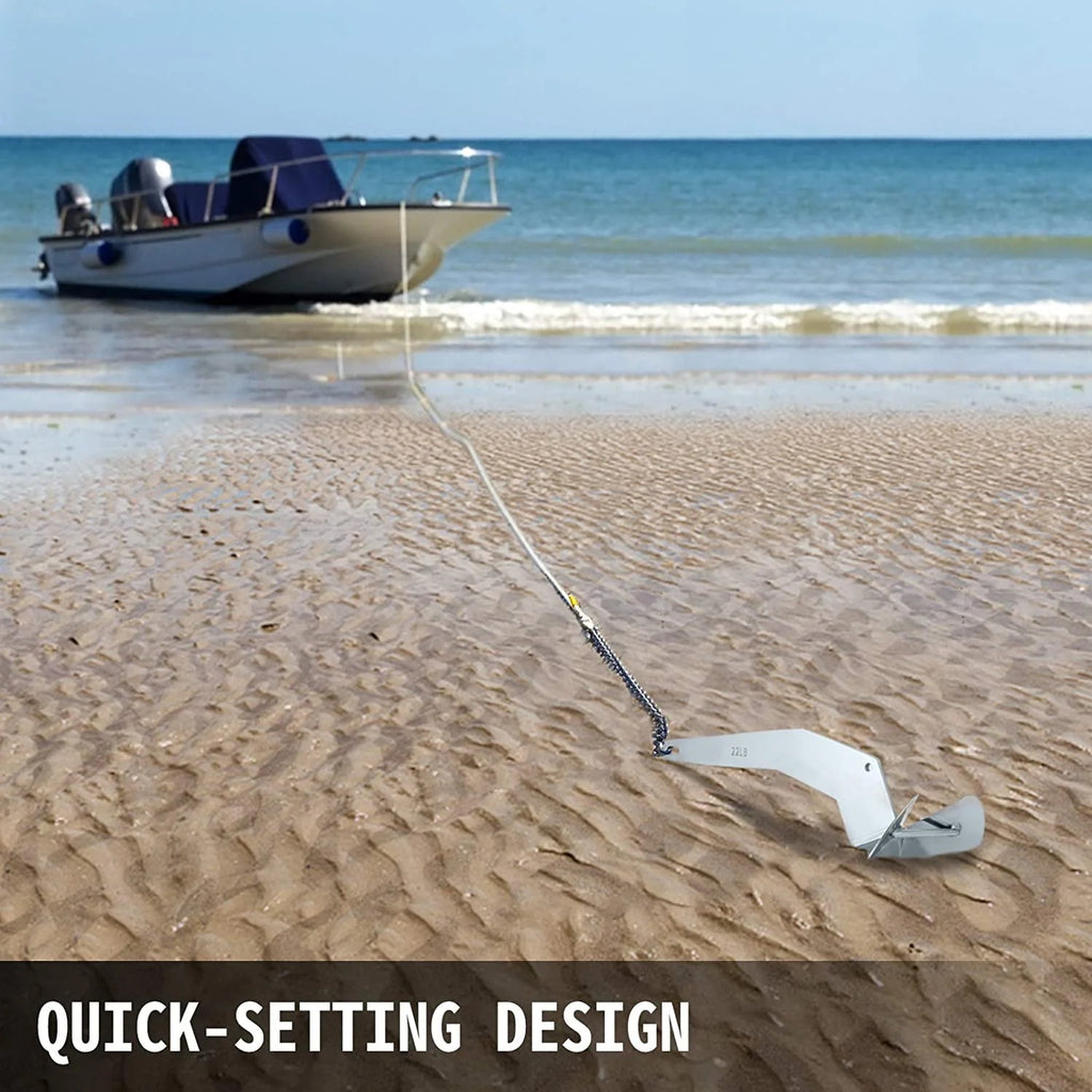14 lbs Stainless Steel Delta Style Boat Anchor R348613