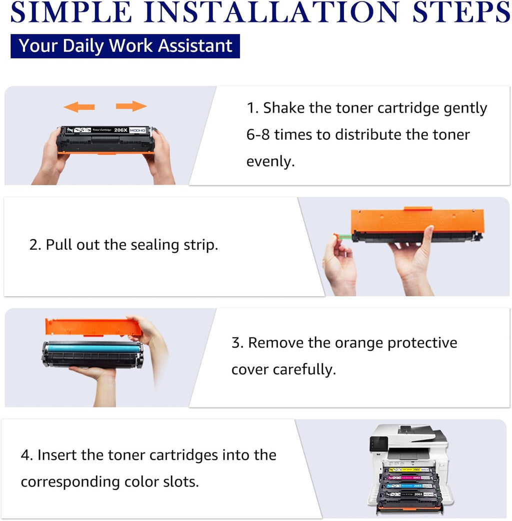 4-Pack Toner Cartridge for HP Printer X960