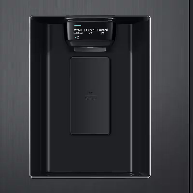 Side by Side Refrigerator in Black Stainless Steel I478