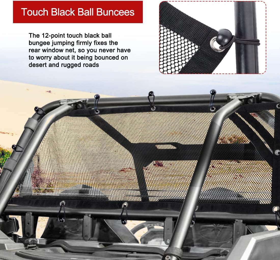 Pack of 2 Roll Cage Mesh Window Nets for Polaris RZR PRO XP/4 K970