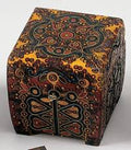 Cubical Handcarved Wooden Box T497162