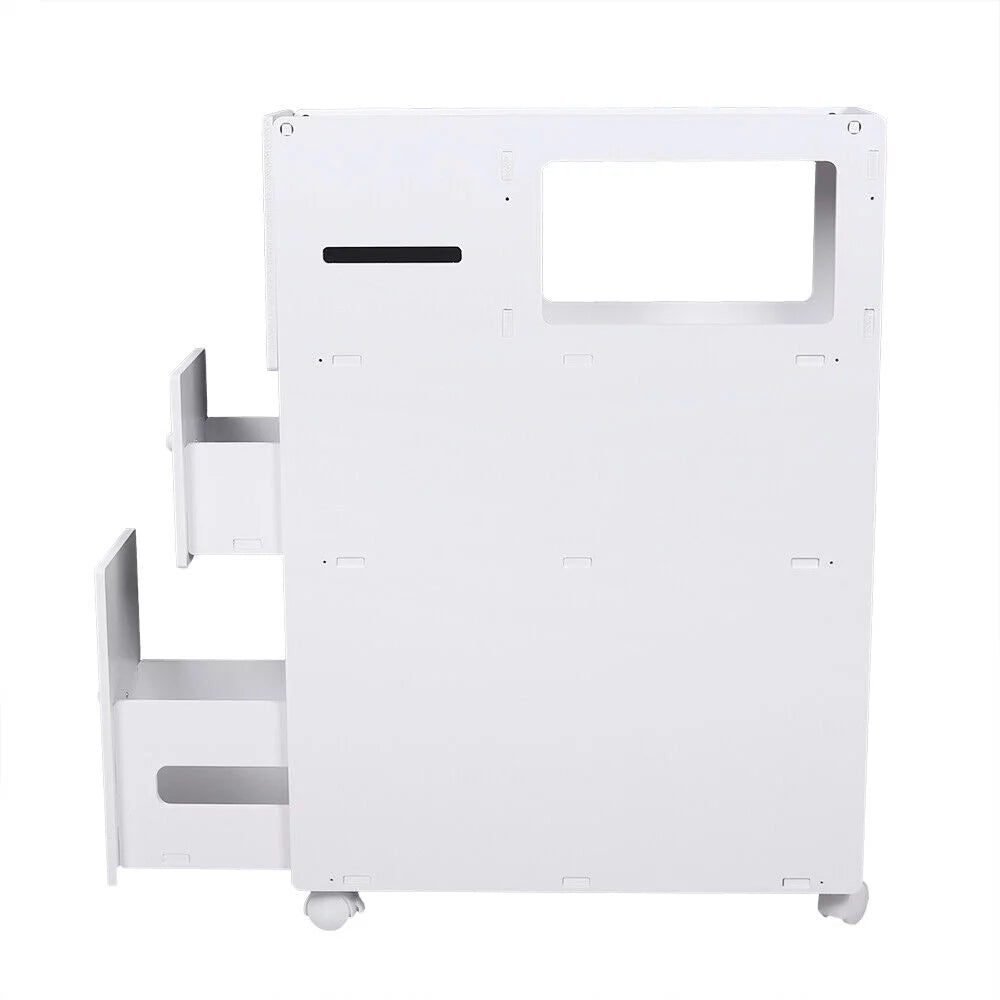 Slim Narrow Bathroom Storage Cabinet with Slide out Drawer M932
