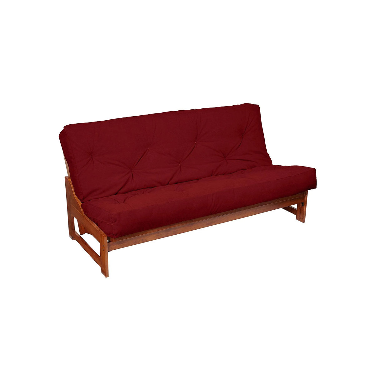 Red Twin Faux Suede Futon Mattress I695401