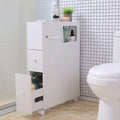 Slim Narrow Bathroom Storage Cabinet with Slide out Drawer M932