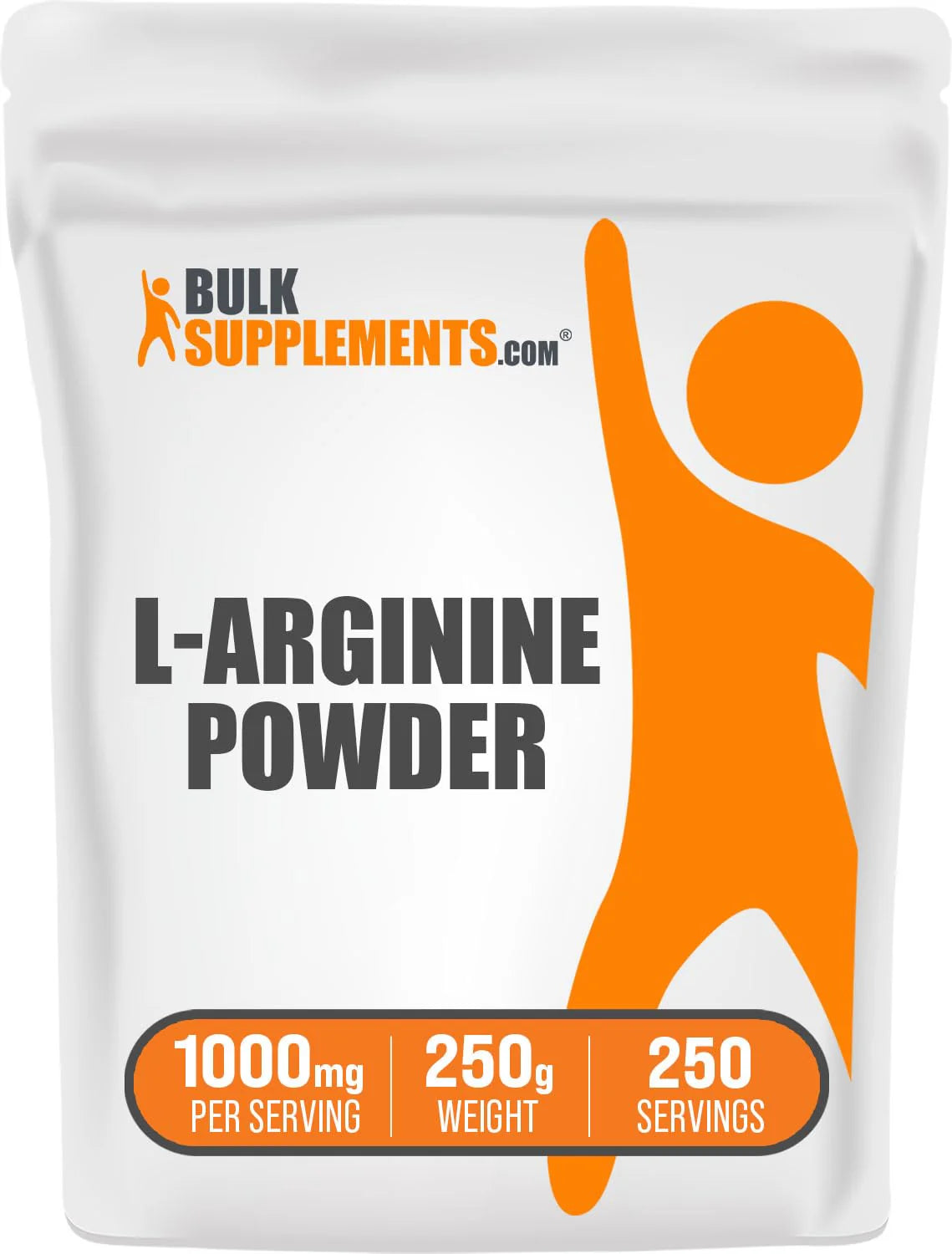 L-Arginine Powder 1000mg Unflavored Gluten Free 250g I255
