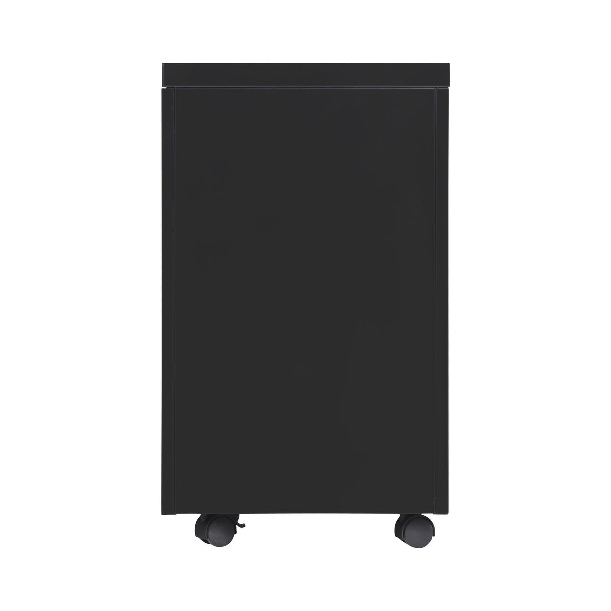 3-Drawer Metal Locking Mobile File Cabinet White L741