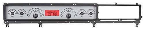 Analog Dash Gauges System Kit Silver Alloy Red Q9604