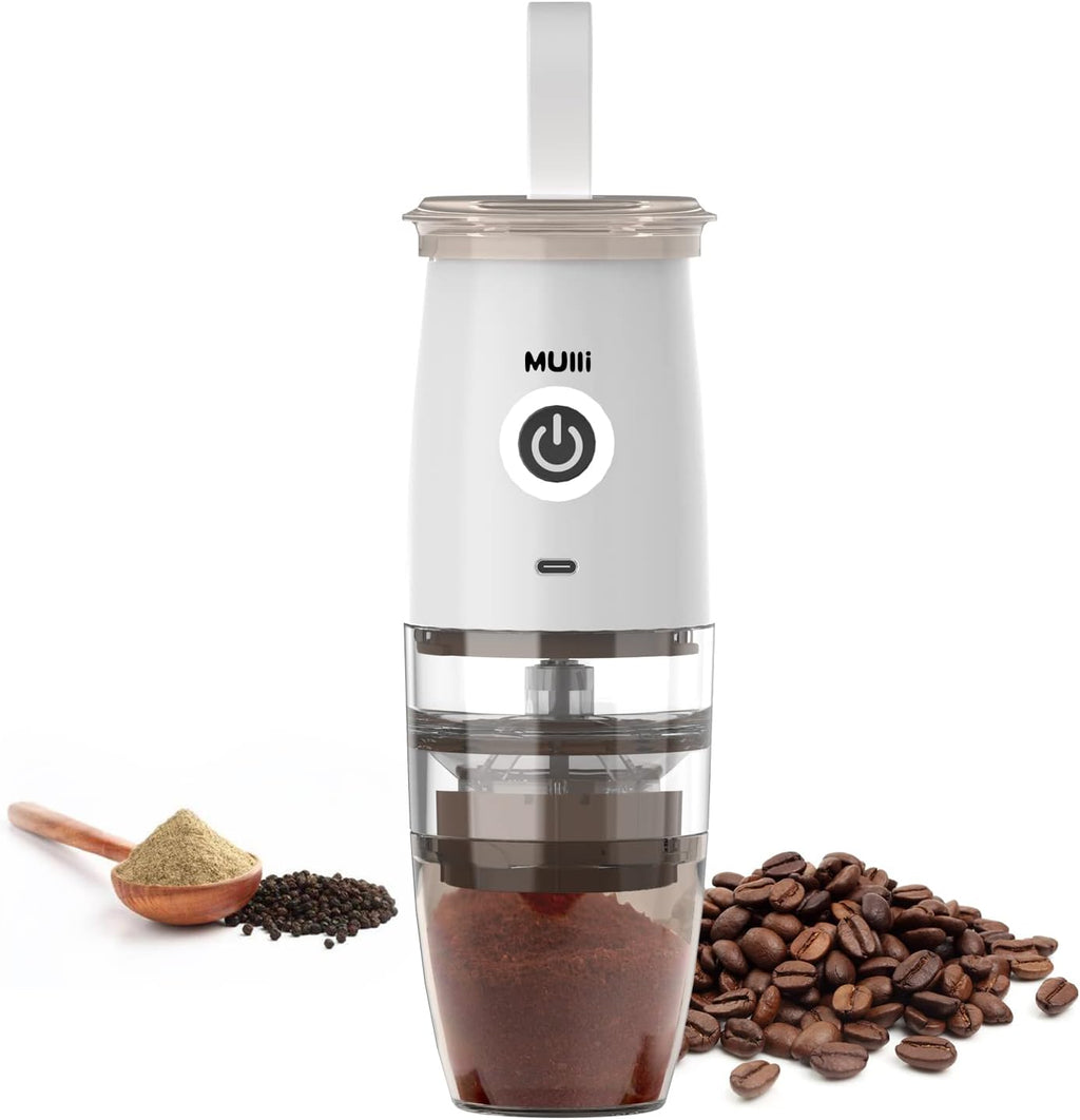 Portable Burr Coffee Grinder, Electric/Manual 2-in-1, Pack of 2 L797427