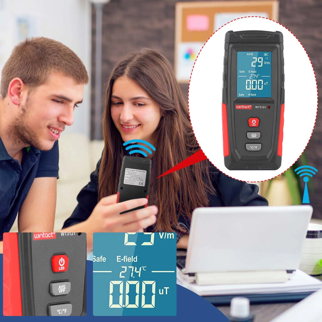 Electromagnetic Field Radiation Detector Handheld Emf Meter R715324