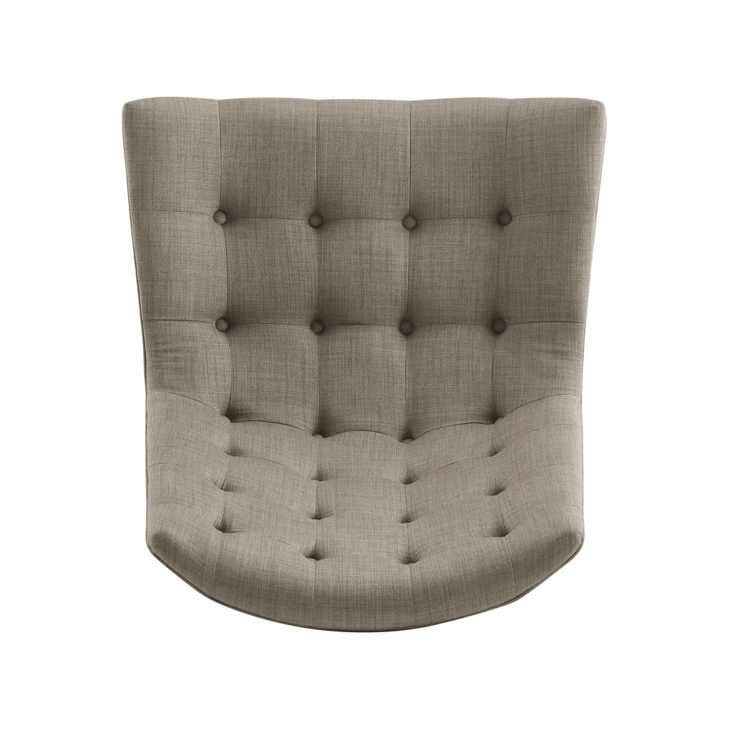Gray Button Tufted Accent Chair W32857