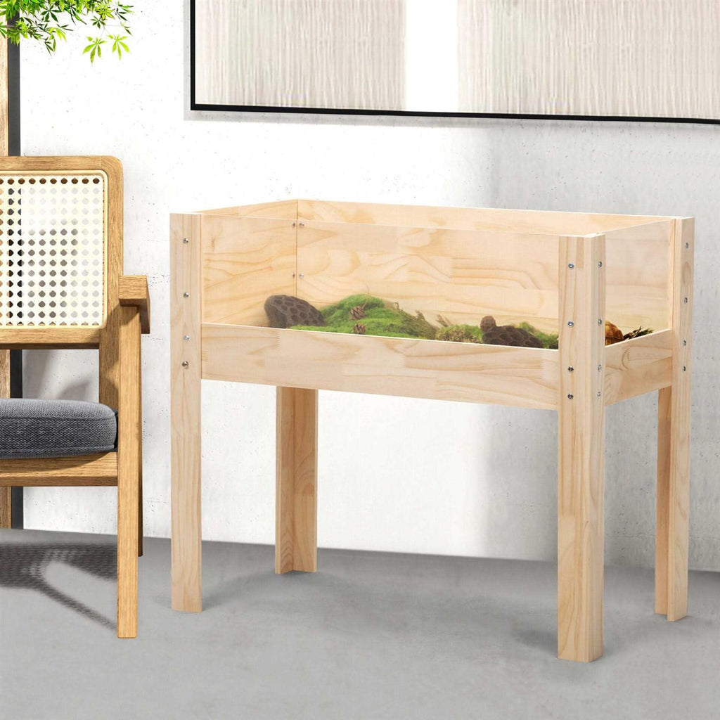 Wooden Tortoise Habitat with Waterproof Cloth Q114