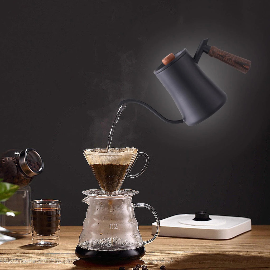 Black Gooseneck Spout Pour Over Coffee Kettle P737930