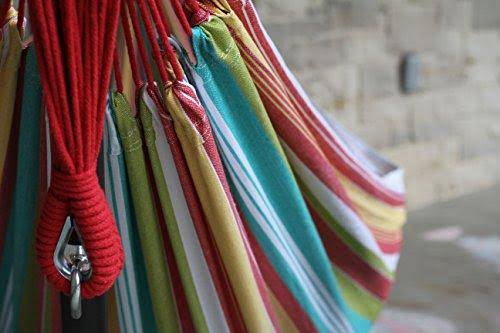 Double Cotton Hammock with Steel Stand F579514