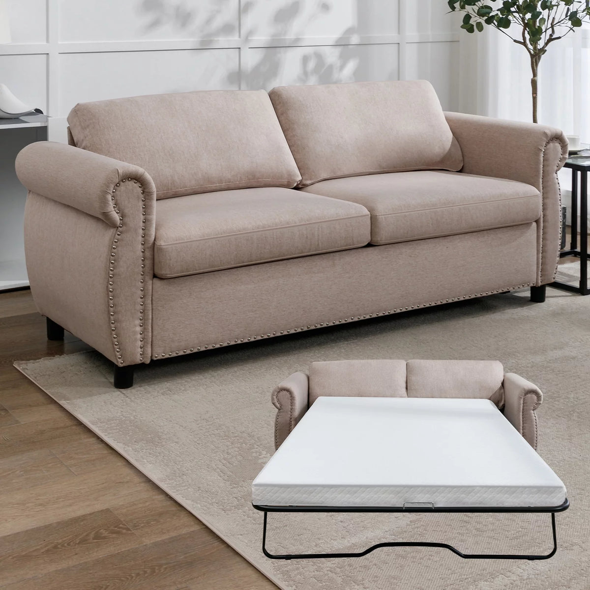 Queen Size Pull Out Sofa Bed U57684