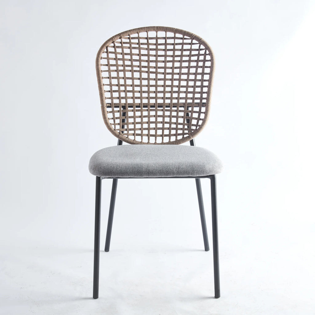Gray and Black Dining Chairs, Set of 4 T150915