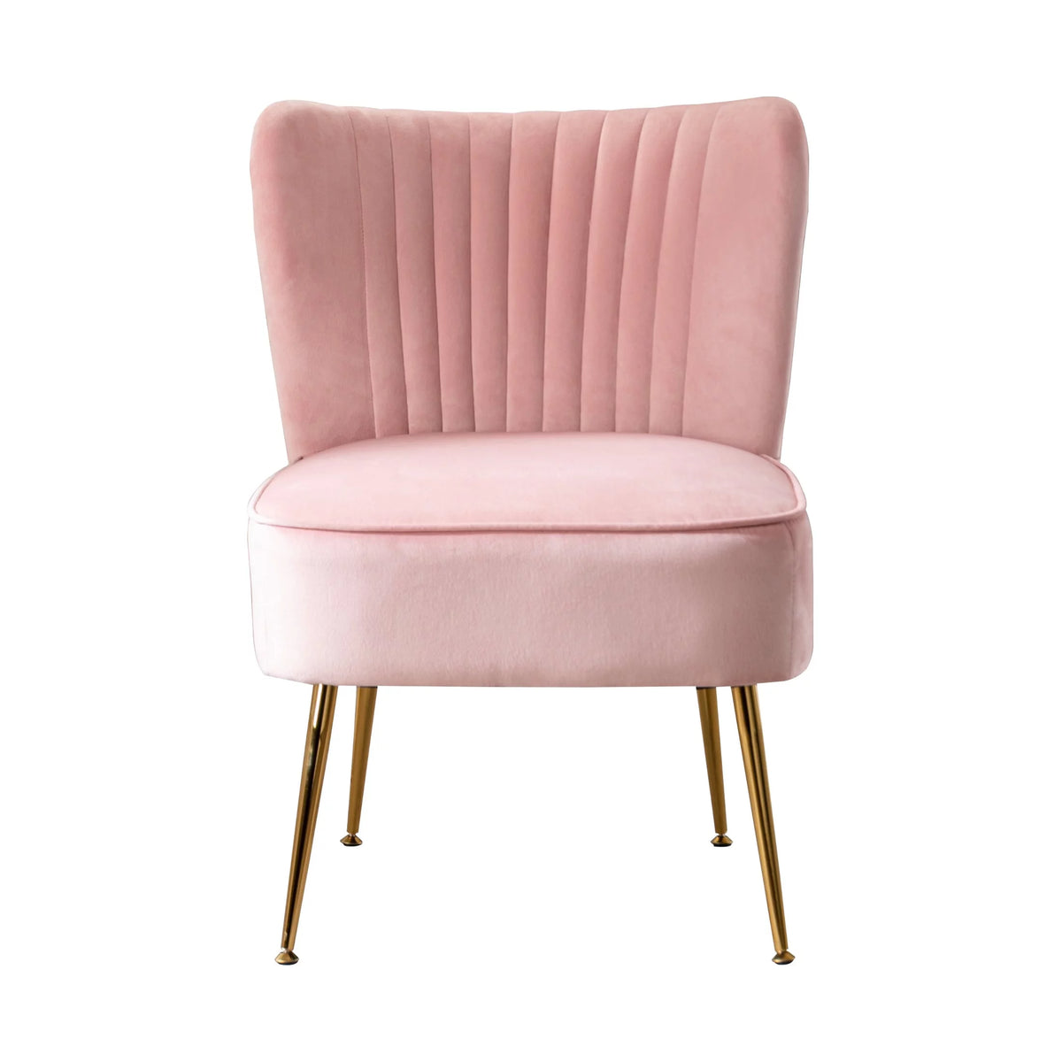 Tan Velvet Upholstered Accent Chair F2379