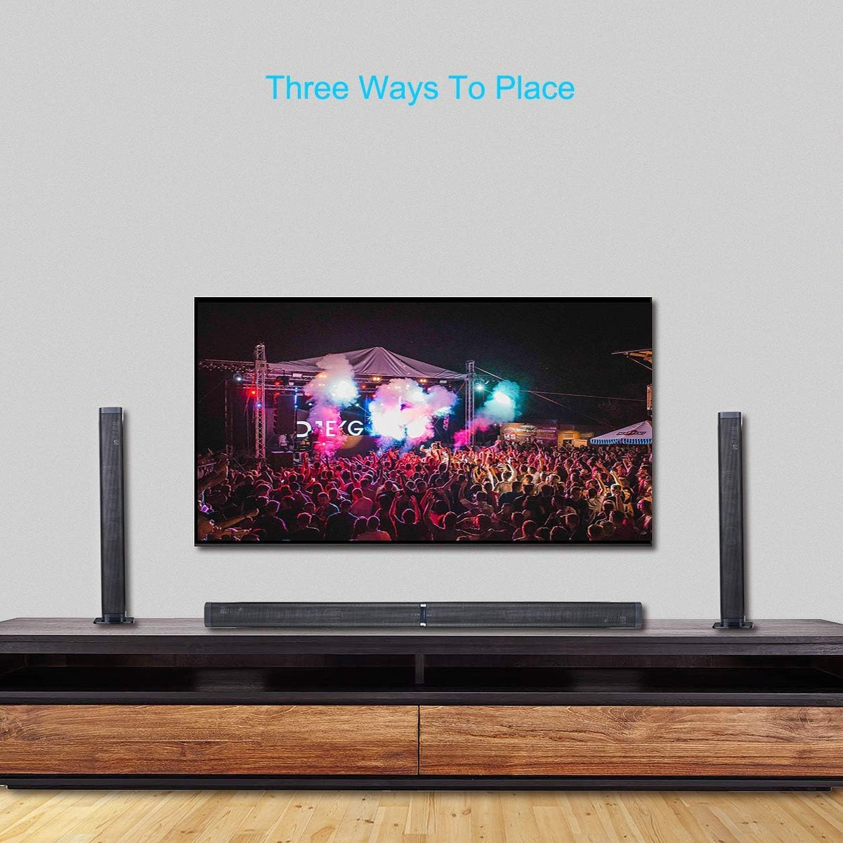 39-Inch Wired & Wireless Bluetooth 5.0 Stereo Soundbar F949700