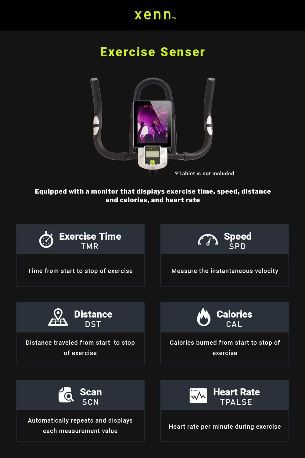 Exercise Bike Indoor Cycling Bike with Pulse Monitor, 256lbs Weight Capacity J333142