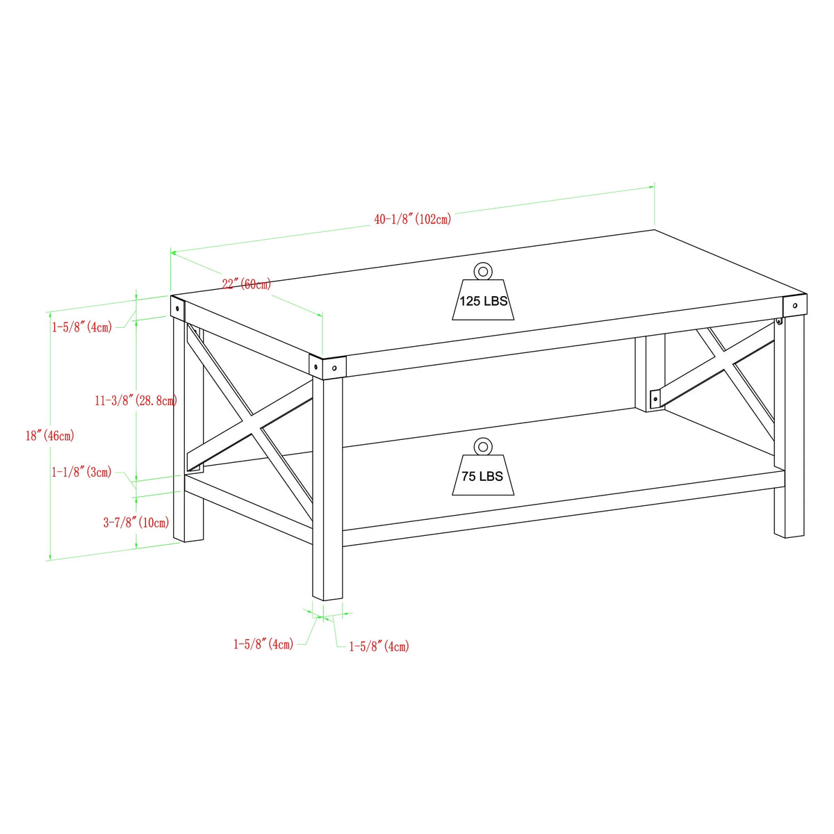 Magnolia Metal X Coffee Table U308