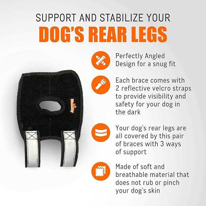 Short Rear Leg Support Small Dog Splint Braces Y4254