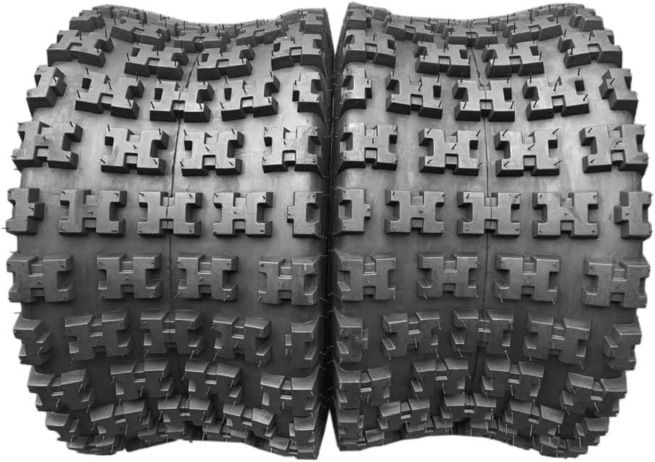 21x7-10 20x10-9 ATV Tires Set of 4 Tubeless All Terrain 4Ply J757