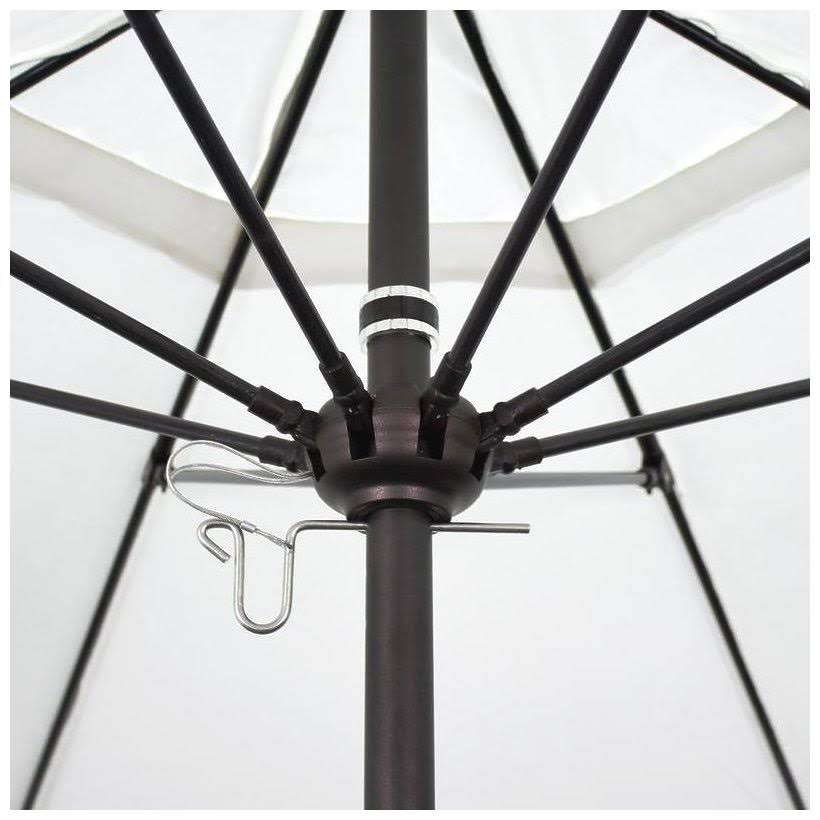 White Olefin Fiberglass Market Umbrella Q690