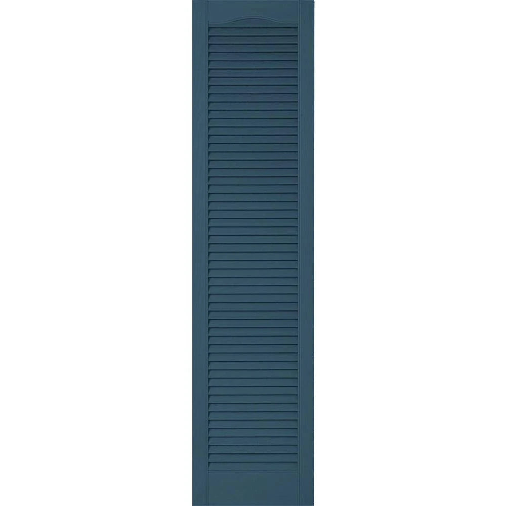 18 inchw x 92 inchh Vinyl Louver Shutters with Shutter-Loks T290674