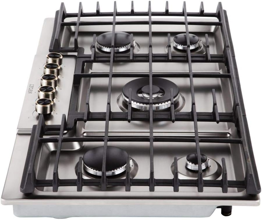 Stainless Steel 5 Burners 36 Inch Gas Range Cooktop O754