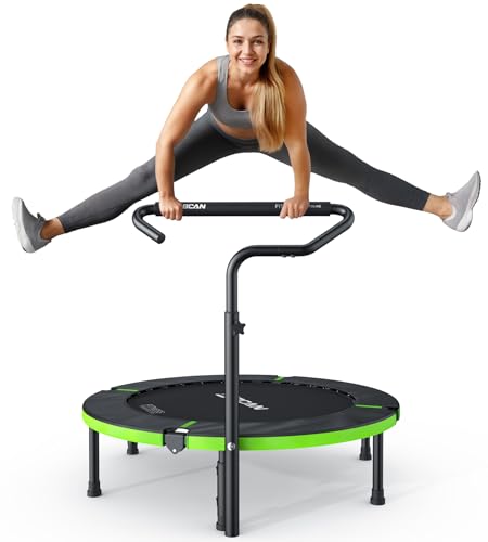 40"/48" Foldable Mini Trampoline with Adjustable Foam Handle C6148