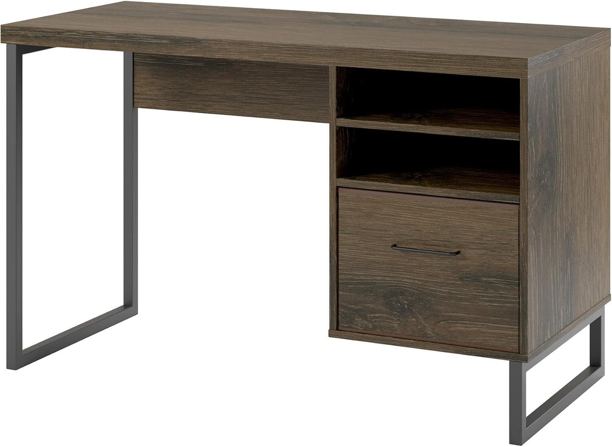 Distressed Brown Oak Desk R36209