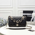 Flap Bag With Large Bi-Color Chain G444
