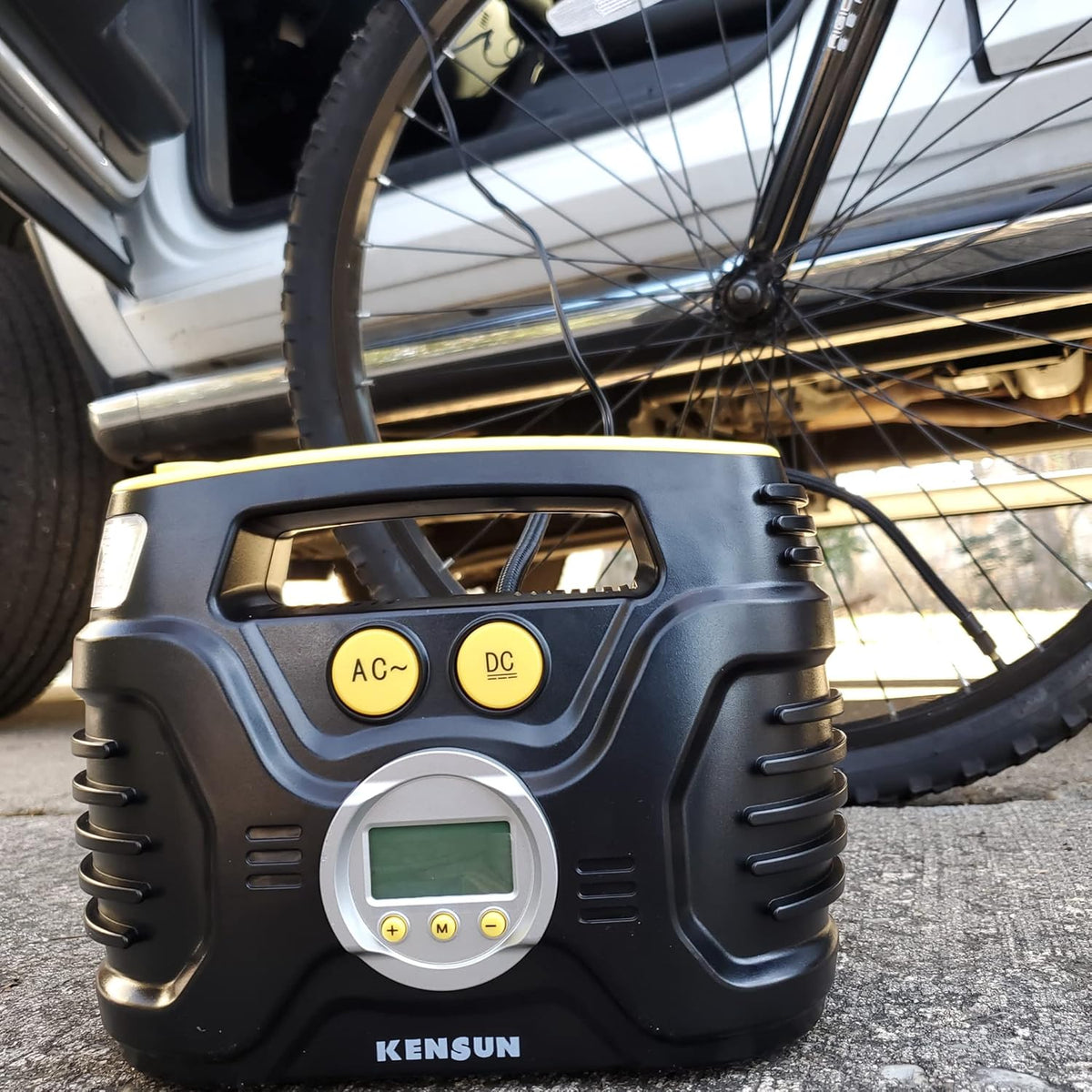 Portable 120psi Auto Air Compressor Pump with Digital Tire Pressure Gauge, Pack of 2 X79640