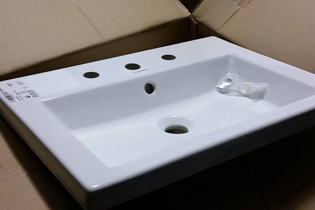 White Alpin Bathroom Sink V693