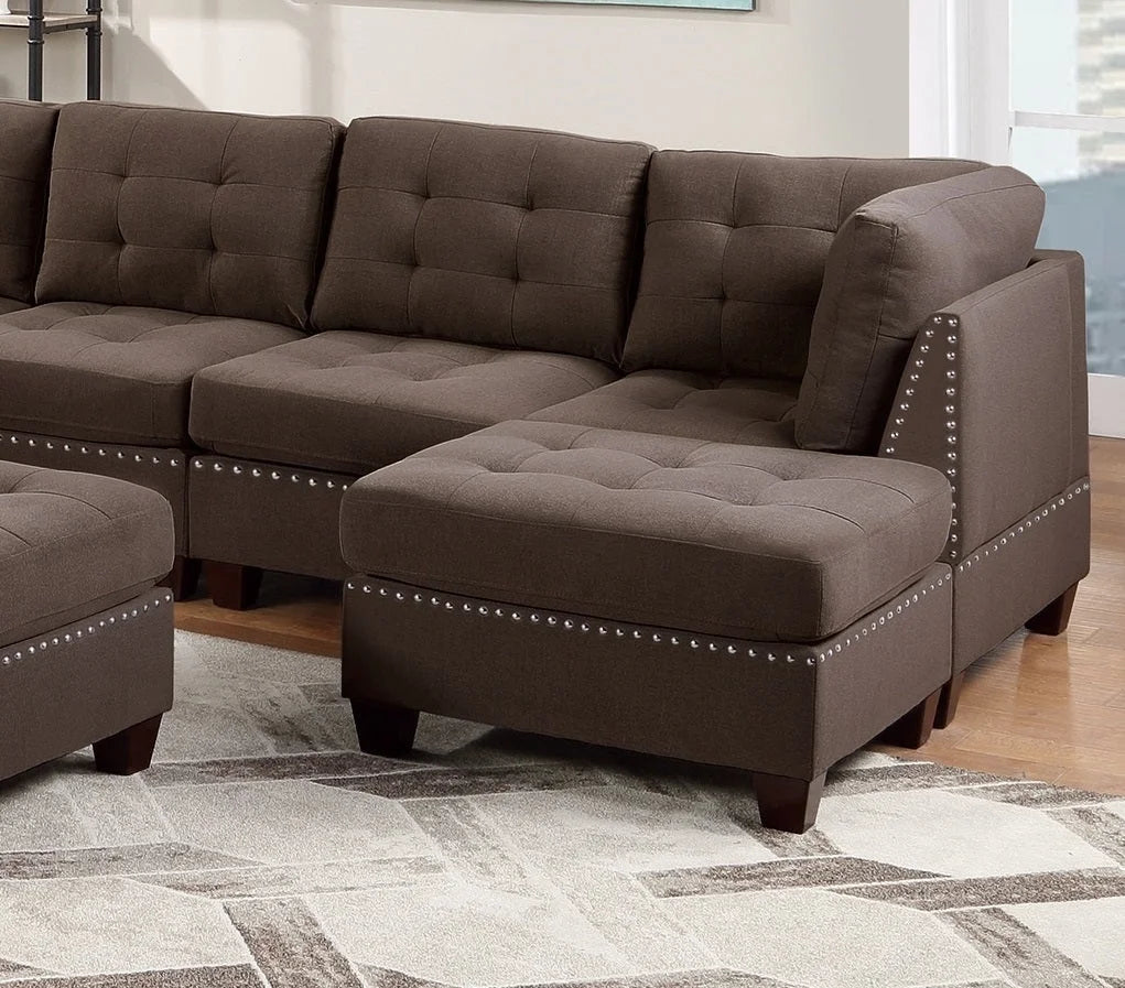 Modular Sectional 9pc Set with Ottomans Q63635