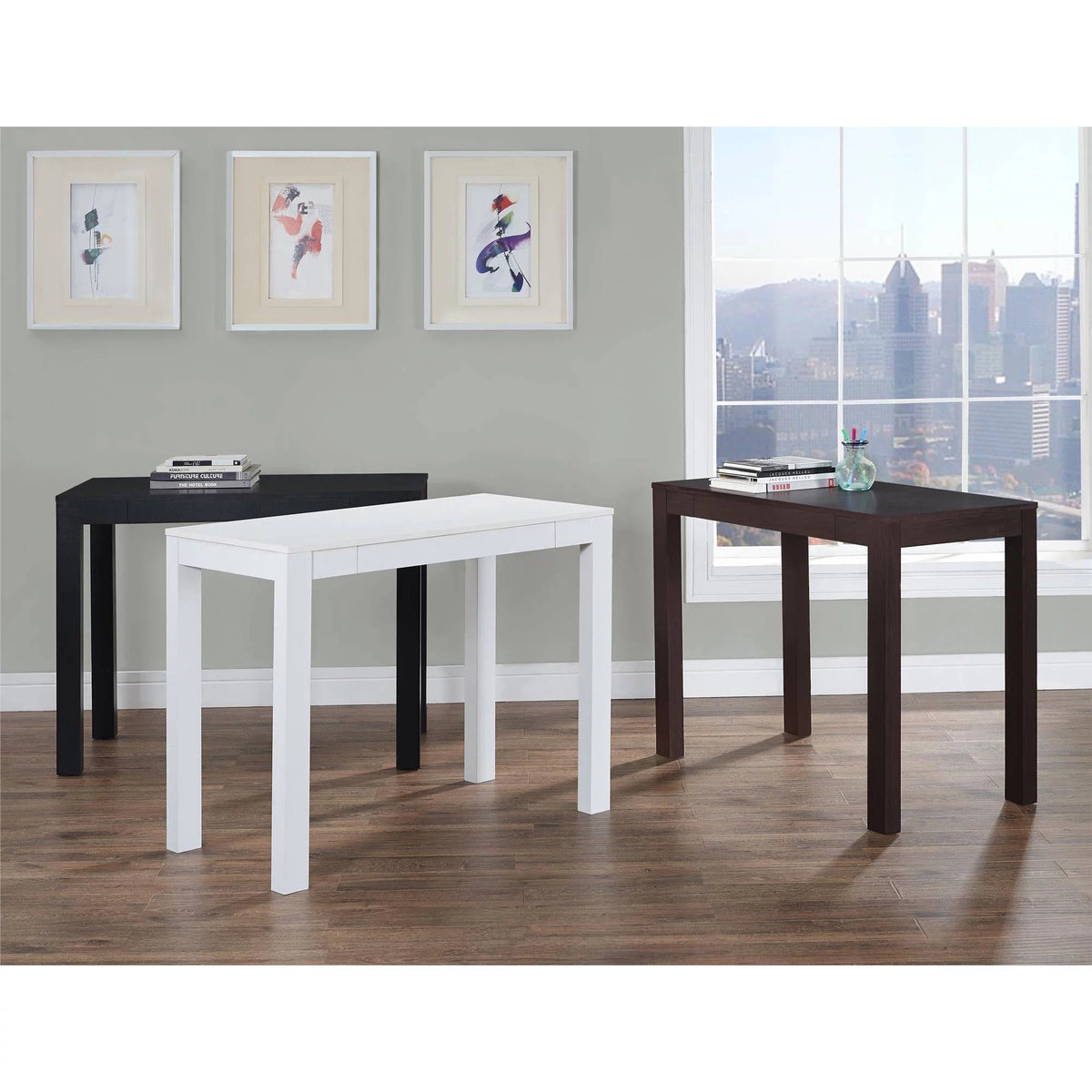Espresso Computer Desk with Drawer E21956