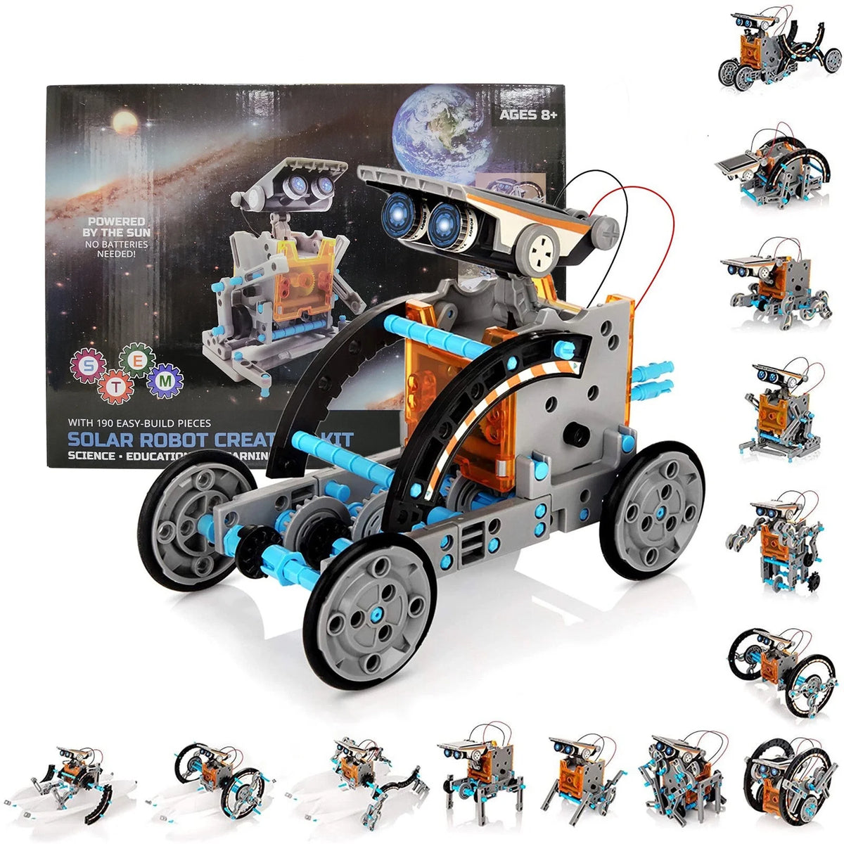 Solar Powered Robot Construction Kit Science Experiments I160