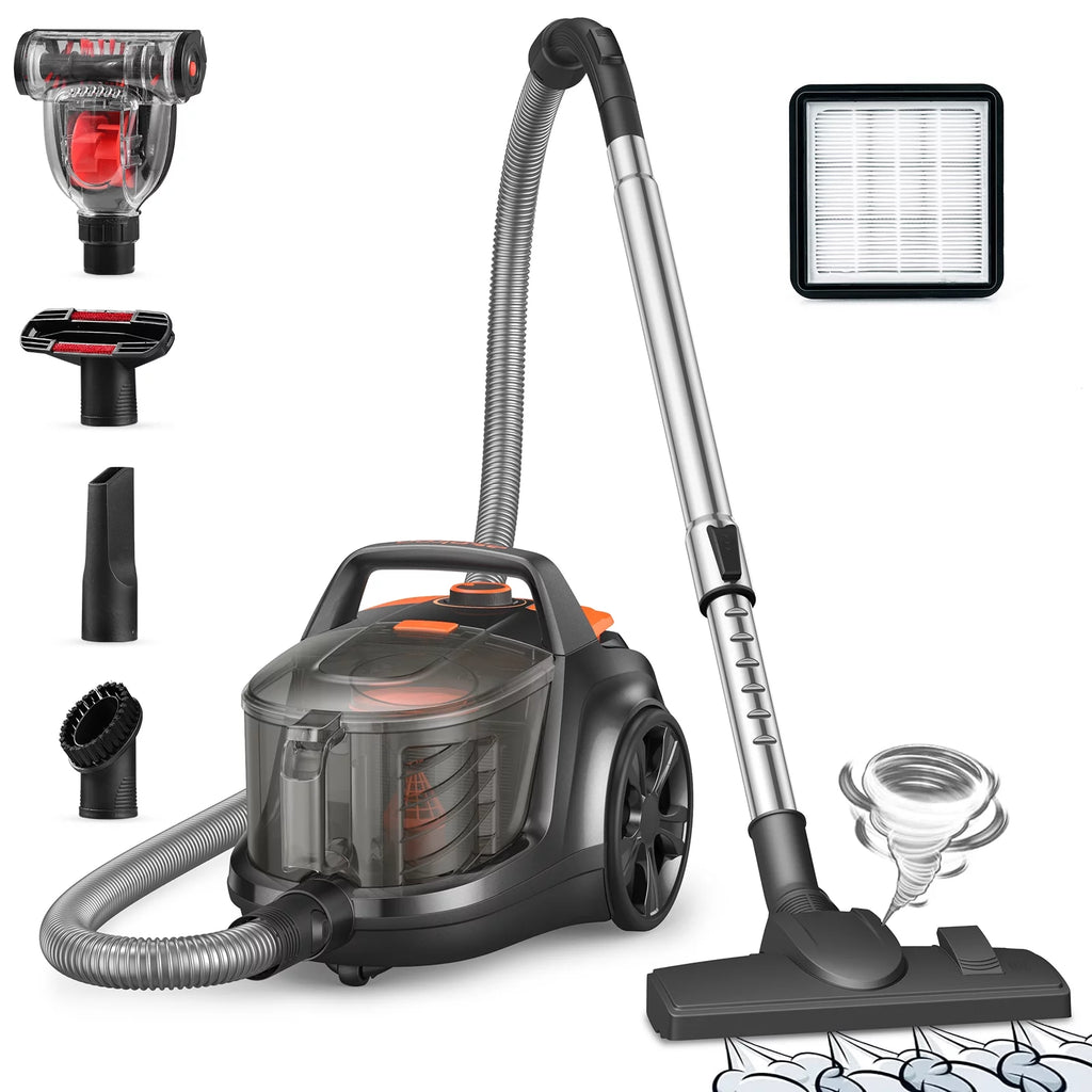 1200W 3.6QT Bagless Canister Vacuum Cleaner R4142