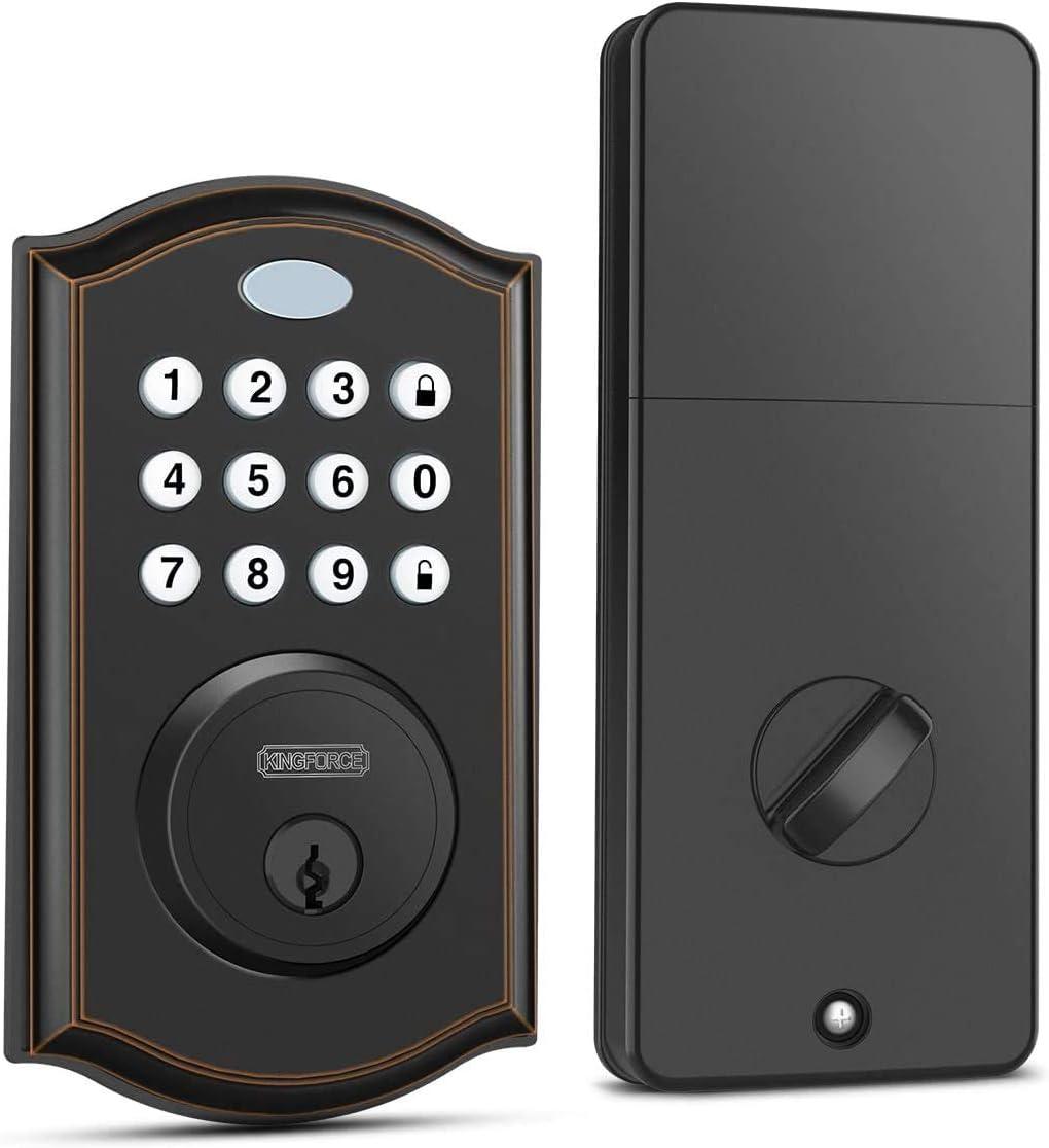 Keypad Deadbolt Lock, Keyless Entry Door Lock, Electronic Deadbolt, Pack of 2 Q212456