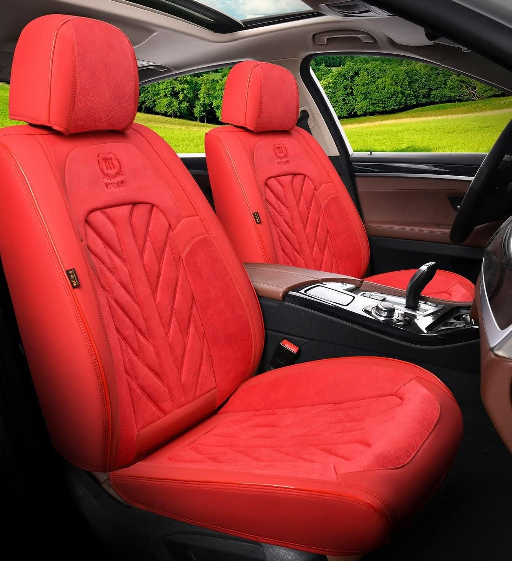 Pink-White Universal 5-Seater Full Set Car Seat Covers R89686