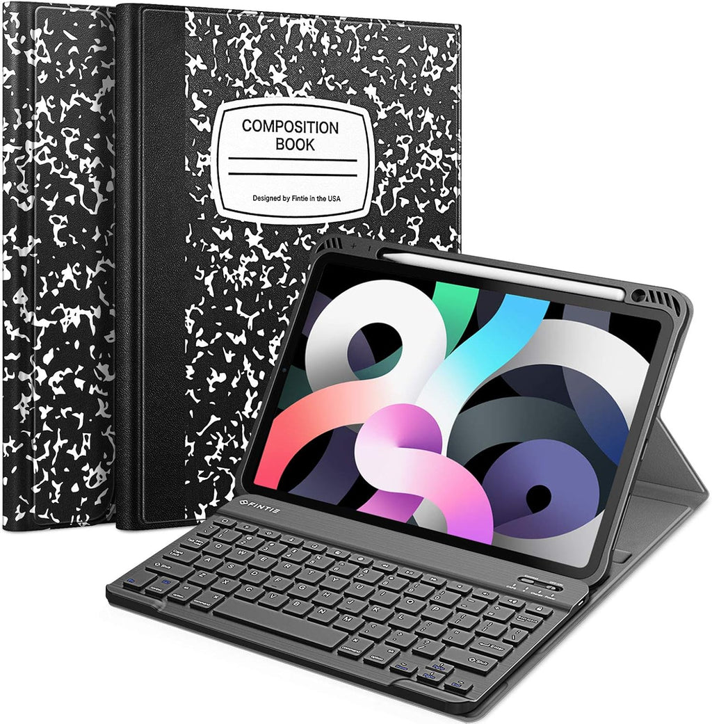Green Keyboard Case for iPad Air 4th Generation 10.9 Inch 2020 with Detachable Bluetooth Keyboard P26934