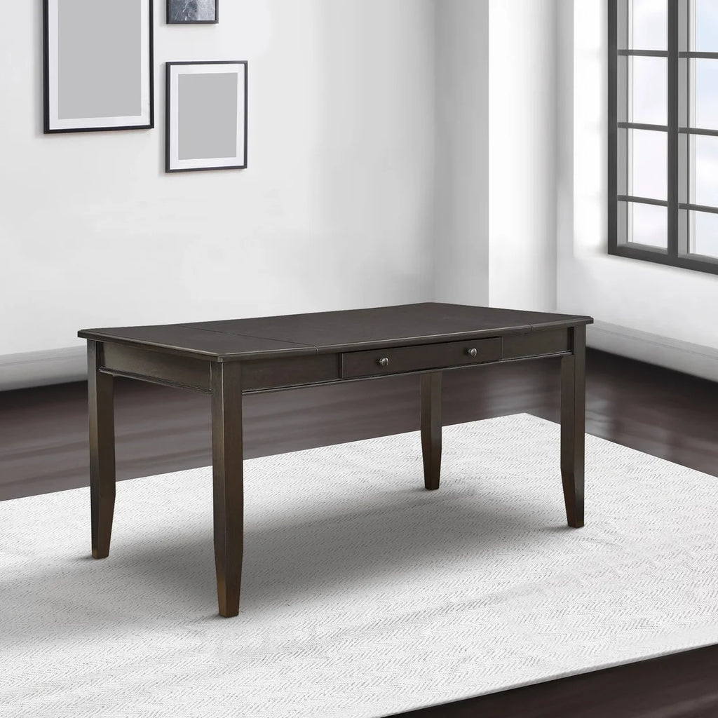66 Inch Rectangular Lift Top Dining Table with Single Drawer L35542