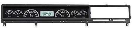 Analog Dash Gauges System Kit Silver Alloy Red Q9604