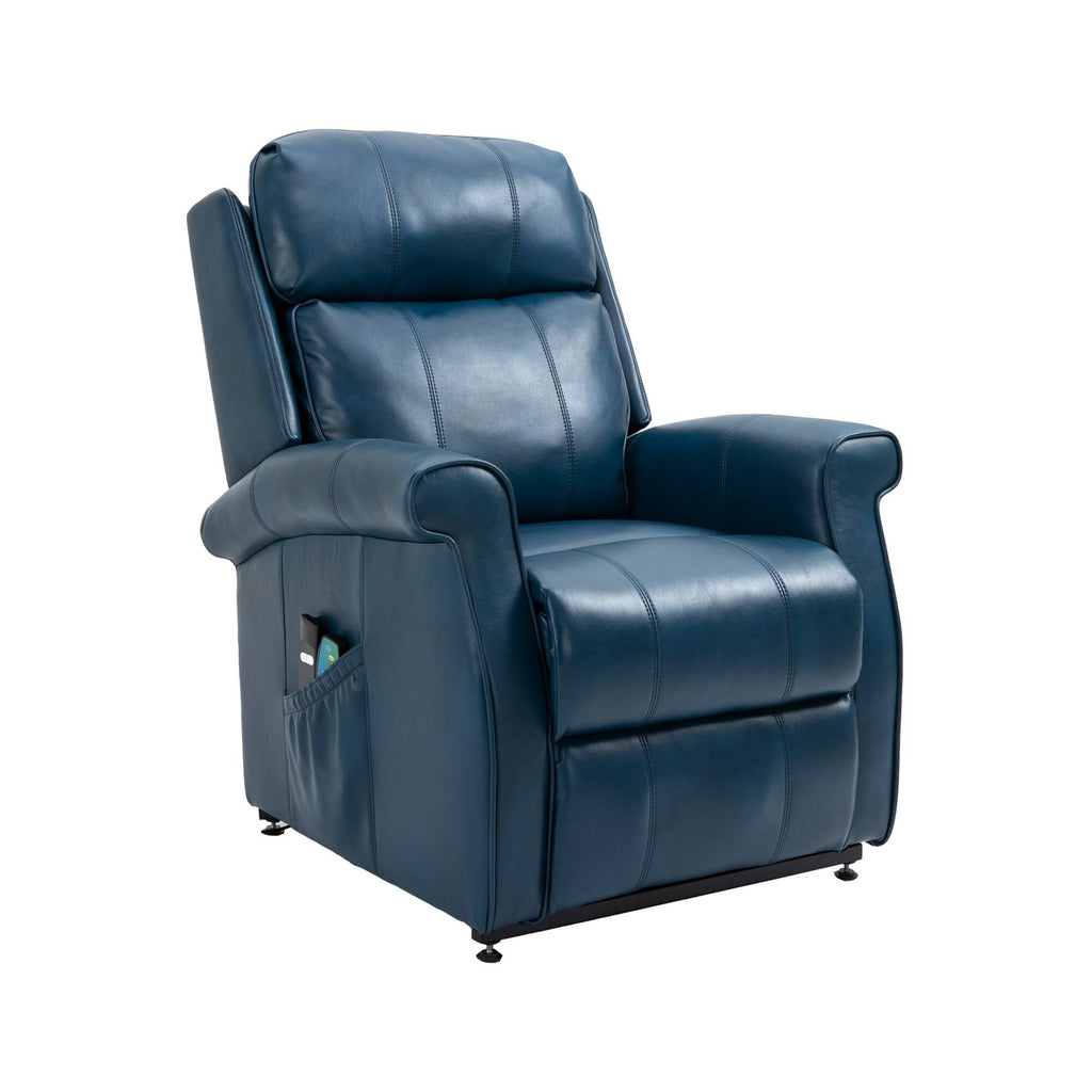 Black Faux Leather Power Lift Recliner Chair T45521