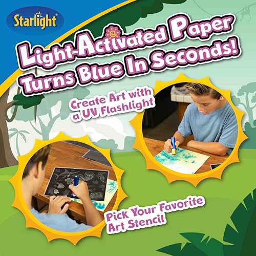 Light-Activated Paper Art Kit with UV Flashlight J92511