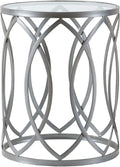 Glass Top Round Accent Table L74173