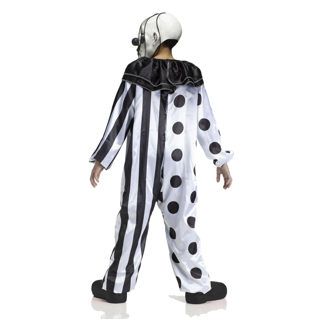 Killer Clown Black Halloween Costume O2176