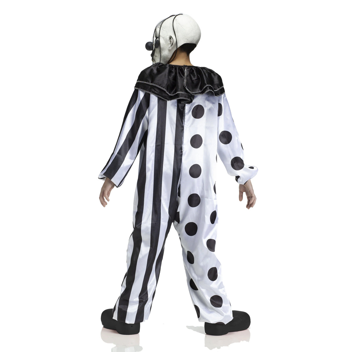 Killer Clown Black Halloween Costume O2176