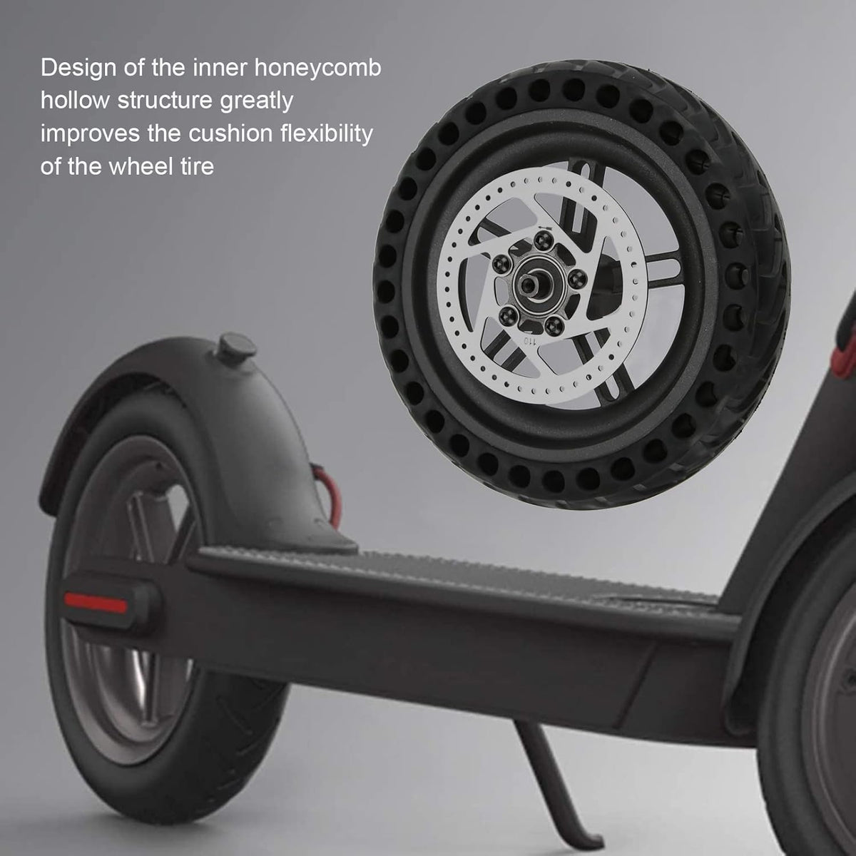 8.5 inch Electric Scooter Rear Tire Set with Wheel Hub Disc Brake, Pack of 2 T269824